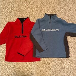 Old Navy Kids' Red and Blue Fleece Tops